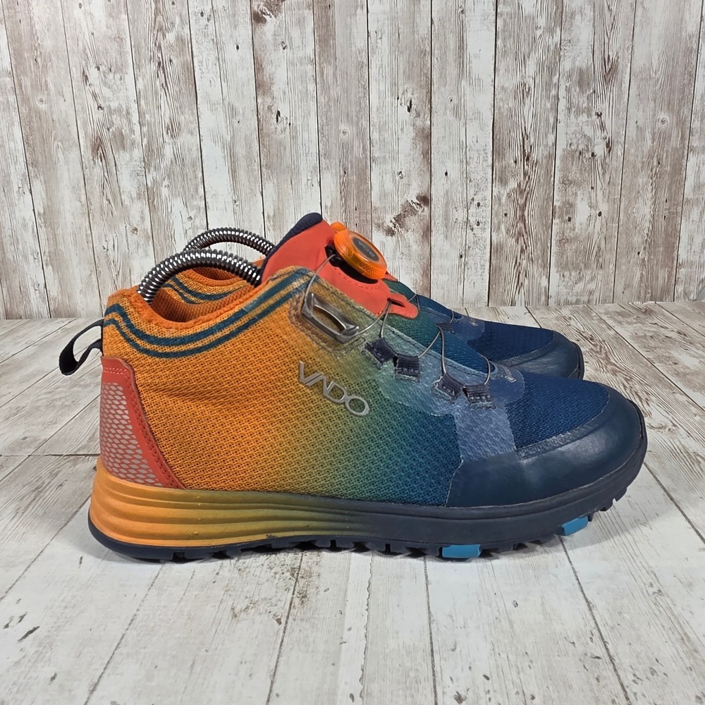 VADO Gore-Tex BOA Hiking Shoes Women 38 Blue Orange Rainbow Gradient Waterproof